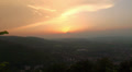 Golden sunset timelapse near Harz mountains Video