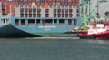 Tug Assists Container Ship Video
