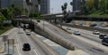 4K Freeway Traffic 26 LA Downtown Video