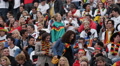 Pan Stadium German Fan Supporter Crowd Sitting Waiting Semifinals World Cup 2014 Video