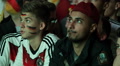 Angry Blonde Boys Painted Faces Football Closeup Portrait German People Enjoy Video
