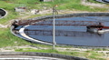 Timelapse of sedimentation basin with scraper for sewage cleaning Video