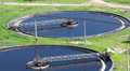 Two sedimentation basins with scraper for sewage cleaning, timelapse Video