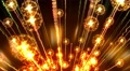 4K Abstract motion background, shining light, rays, particles, seamless loopable Video