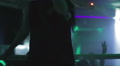 Young females dancing in nightclub, dj playing set at party Video