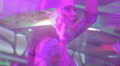 Blurred image of seductive Go-Go girl dancing on bar table Video