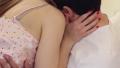 Seductive girlfriend in lingerie petting and kissing boyfriend Video