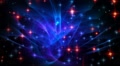 4K Abstract motion background, shining light, rays, particles, seamless loopable Video