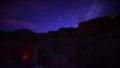 Milky Way Galaxy 73 Dolly R Zoom Out Timelapse Mojave Desert Red Rock Canyon Video