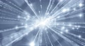 Abstract motion background, shining light, stars, particles, energy waves, loop. Video