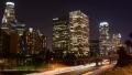 LA Night Cityscape 03 Timelapse Downtown 110 Freeway Video