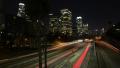 LA Night Cityscape 10 Zoom Out Timelapse Downtown 110 Freeway Video