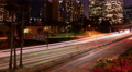 4K LA Night Cityscape 28 L Timelapse Downtown 110 Freeway Video