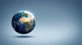 Rotating Earth on a studio background Video