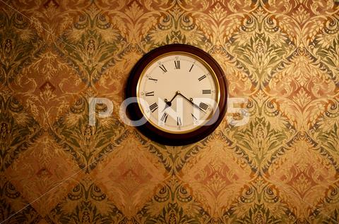 Vintage Clock On A Wall
