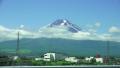 Car Driver's Point Of View Mt. Fuji And Clouds From Highway HD Video