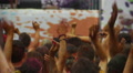 Young happy people waving hands, dancing to music at party Video