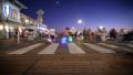 Santa Monica Hyperlapse 07 Walking crowds on pier Night California Video