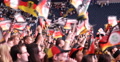 UHD 4K German Happy Crowd People Waving Flags Celebrating Cheering Germany Team Video