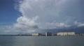Thunder Storm Clouds On The Shoreline With High Rise Beach Resorts HD Video