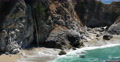 4K Big Sur McWay Falls 02 McWay Cove Flowers Pacific Coast California Video