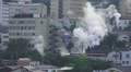 Steam Rises Over City Of Beppu Japan - Looks Like Smoke And Fire 10 HD Video