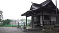 Pan Of The Empty Courtyard Of A Shinto Shrine In Fussa Tokyo HD Video