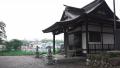 Pan Of The Empty Courtyard Of A Shinto Shrine In Fussa Tokyo 4K Video