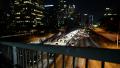 LA Downtown Dolly 02 Left Freeway at Night California Video