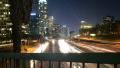 Los Angeles Hyperlapse 02 Freeway Bridge Motion Timelapse Night California Video