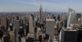 Ultra HD 4K Spectacular New York City Skyline Aerial View Midtown Manhattan Day Video
