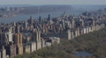 Aerial View New York City George Washington Bridge Upper West Side Central Park Video