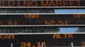 NYC Times Square Ticker Board Dow Jones Nasdaq Stock Exchange Billboard Display Video