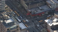 Busy Avenue People Crowd Commuting Morning Aerial View Crosswalk New York City Video