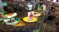 Sweet Dessert And Fruit On Food Conveyor Belt In Tokyo Japanese Restaurant HD Video