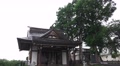 Tilt Of The Empty Courtyard Of A Shinto Shrine In Fussa Tokyo 4K Video
