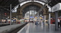 Frankfurt Central Main Station Hauptbahnhof Trains Platform Passenger Wait Walk Video