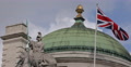 Ultra HD 4K National British Flag Union Jack London England United Kingdom Day Video
