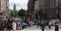 UltraHD 4K Elizabeth Tower Big Ben London Trafalgar Square People Car Traffic Video
