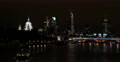 Ultra HD 4K St Paul Cathedral London Skyline Office Tower Buildings Night Lights Video