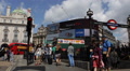 People Commuting Underground Station Exit Piccadilly Circus London Landmark DOOH Video