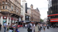 Leicester Square Pedestrians Shopping Street Charing Cross Road Cranbourn People Video