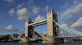Iconic Landmark London Tower Bridge Car Traffic United Kingdom Thames River Day Video