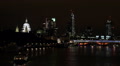 St Paul Cathedral London Skyline Office Tower Skyscrapers Buildings Night Lights Video