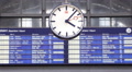 Departure Schedule Timetable Railway Station Frankfurt Clock Display Billboard Video