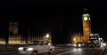 UltraHD 4K UHD Illuminated Night Evening London Parliament Big Ben Cars Traffic Video