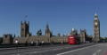 UHD 4K Pedestrians Crossing Westminster Bridge Great Symbol London Commuters UK Video