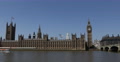 Ultra HD 4K Boat Passing Tourists London Landmark Parliament Houses Thames River Video