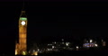 Ultra HD 4K Night Lit Evening Westminster Palace London Parliament Big Ben Tower Video