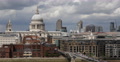 Ultra HD 4K Establishing Shot London Aerial View Skyline Paul Cathedral Church Video